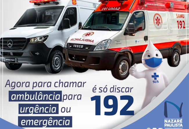 Fique por dentro!  Saiba como utilizar os serviços das ambulâncias públicas em Nazaré Paulista