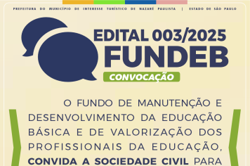 Fundeb: Edital de convocação nº 03/2025 