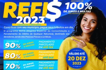 Não perca esta oportunidade! Contribuinte de Nazaré Paulista aproveite o REFIS 2023 e regularize seus débitos com o município.