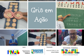 Griô em ação, combatendo o preconceito, promovendo o aprendizado e a cultura afro-religiosa em Nazaré Paulista.