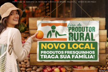 Feira do Produtor Rural volta a funcionar neste sábado(08/02), no Antigo Terminal Rodoviário “Massaud Hacl”