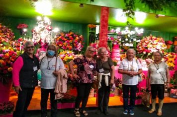 Grupo da melhor idade de Nazaré Paulista visita a Expoflora de Holambra 