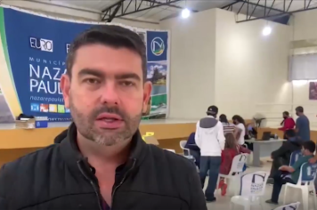 Prefeito Murilo acompanha vacinação contra Covid em crianças de 10 e 11 anos sem comorbidades em Nazaré Paulista