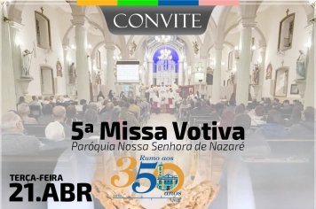 Nazaré Paulista celebra fé e tradição com a 5ª Missa Votiva rumo aos 350 anos de devoção