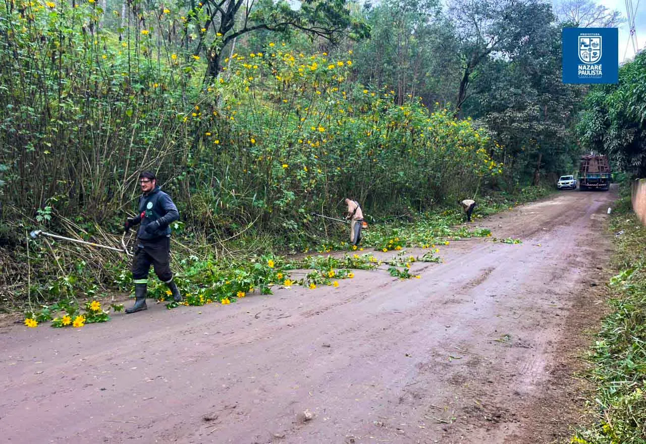 Prefeitura realiza serviço de zeladoria na estrada municipal João Fabiano Barbosa