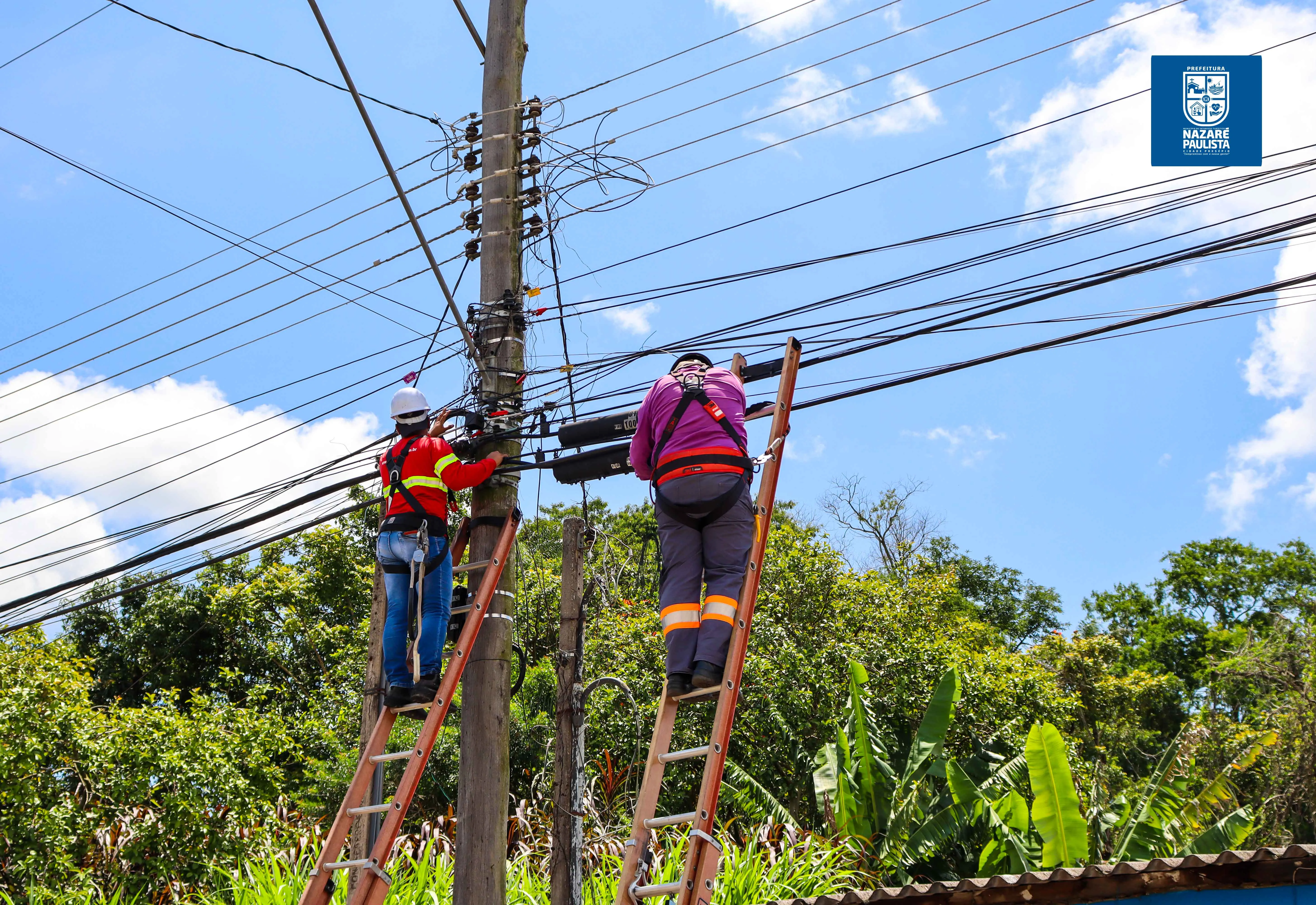 PREFEITURA E PROVEDORES DE INTERNET INICIAM O ORDENAMENTO DOS CABOS DE TELECOMUNICAÇÕES EM NAZARÉ PAULISTA
