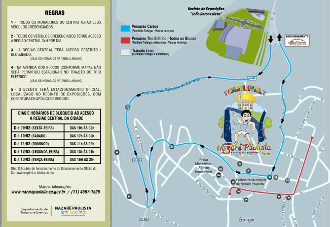 Informativo / Credenciamento de veículos para moradores da região central - Carnaval 2024 