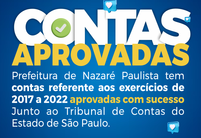 Nazaré Paulista tem contas aprovadas pelo Tribunal de Contas do Estado