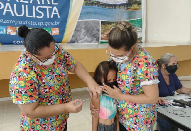 Nazaré Paulista continua a vacinação das crianças de 06 a 11 anos sem comorbidades