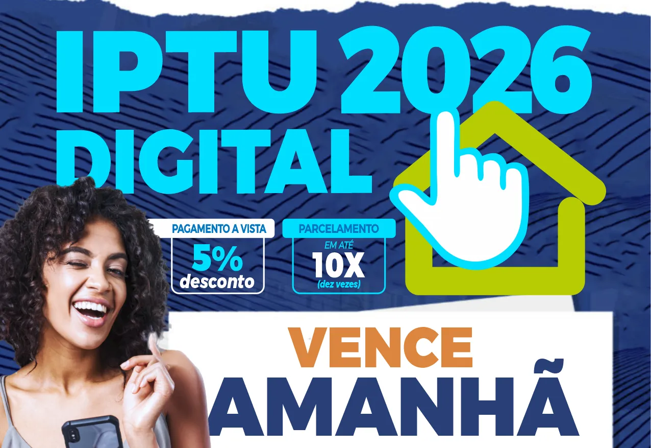 IPTU 2026: primeira parcela ou cota única vence nesta sexta-feira (20) em Nazaré Paulista