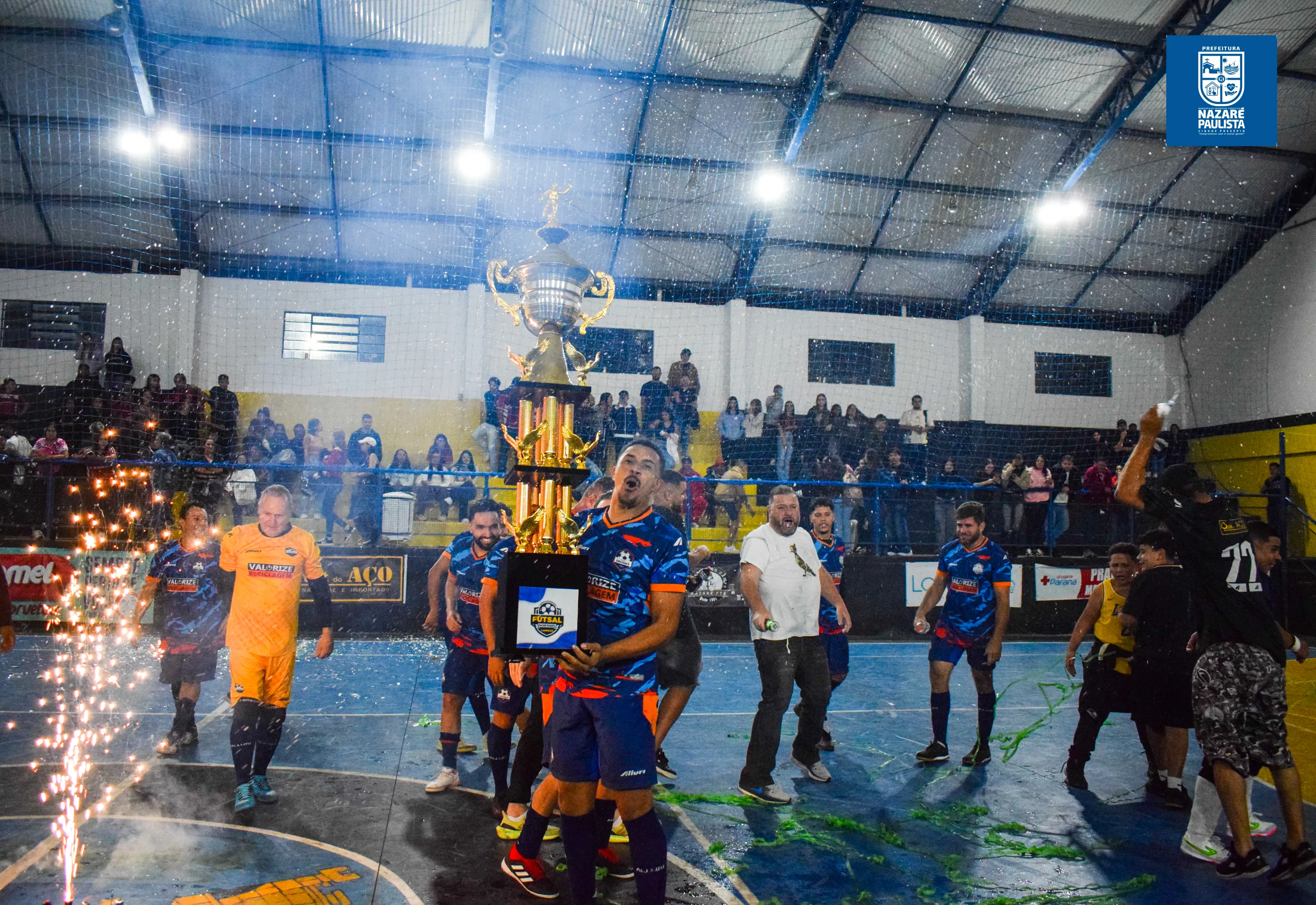 Énoizquepah conquista título invicto da Série Ouro em final emocionante no Campeonato municipal de Futsal de Nazaré Paulista