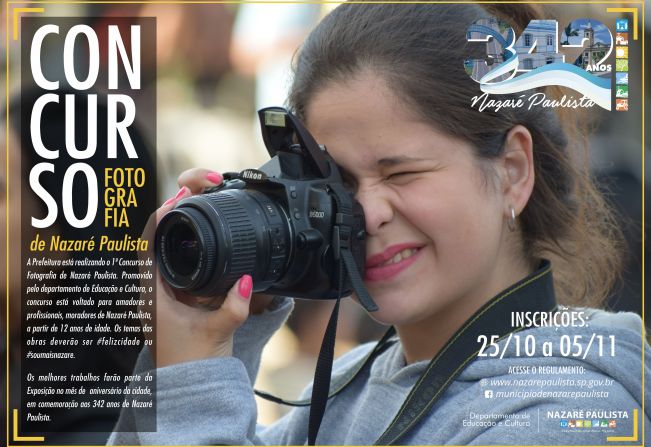  “1º Concurso Fotográfico - Nazaré Paulista, a cidade pelos meus olhos” começa a receber inscrições na próxima quinta-feira (25)