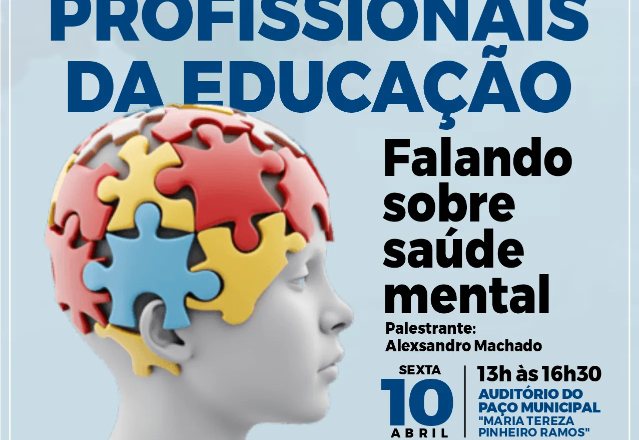 Nesta sexta-feira(10) a Secretaria de Educação realizará encontro formativo para profissionais da rede municipal