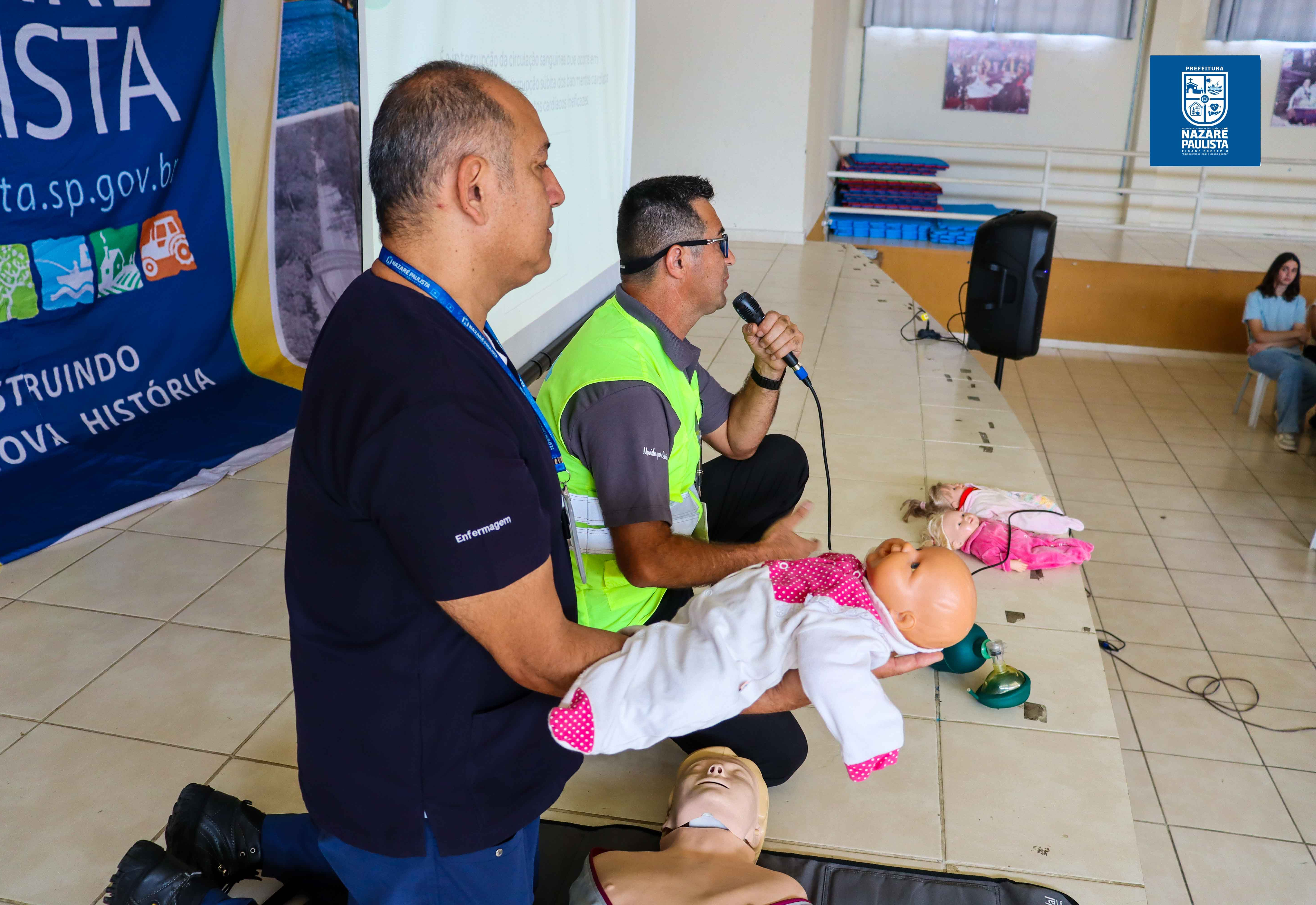 Prefeitura de Nazaré Paulista promove formação em primeiros socorros para profissionais da educação