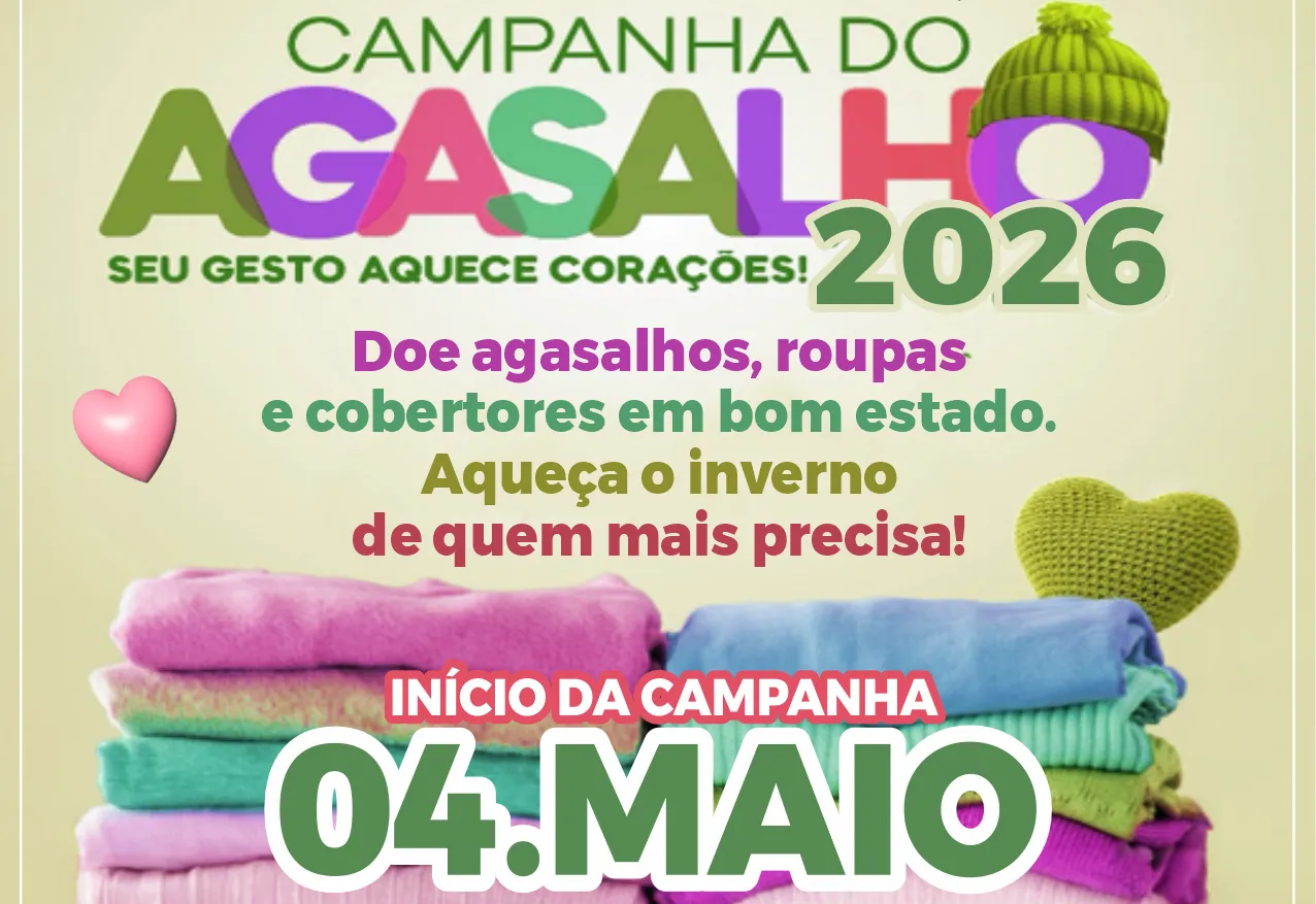 Campanha do agasalho 2026 mobiliza Nazaré Paulista para a solidariedade