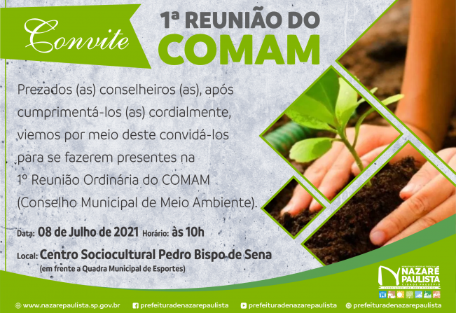 1º Reunião do COMAM (Conselho Municipal do Meio Ambiente)