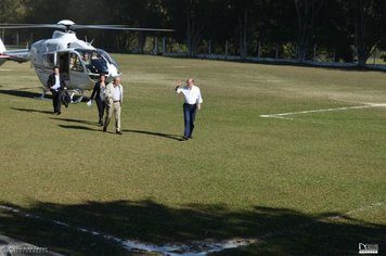 Foto - Prefeito de Nazaré Paulista recebe visita do Governador Geraldo Alckmin e cobra melhorias