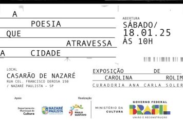 Lei Paulo Gustavo: Nazaré Paulista recebe pela primeira vez exposição “A poesia que atravessa a cidade” da Carolina Rolim 