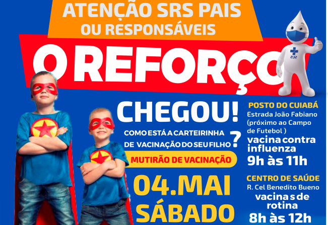 Srs. Pais ou responsáveis, como está a carteirinha de vacinação do seu filho?