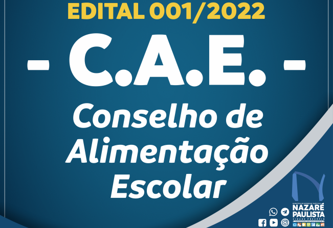 CAE - Conselho de Alimentação Escolar