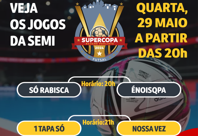 Supercopa Municipal de Futsal de Nazaré Paulista entra na fase semifinal